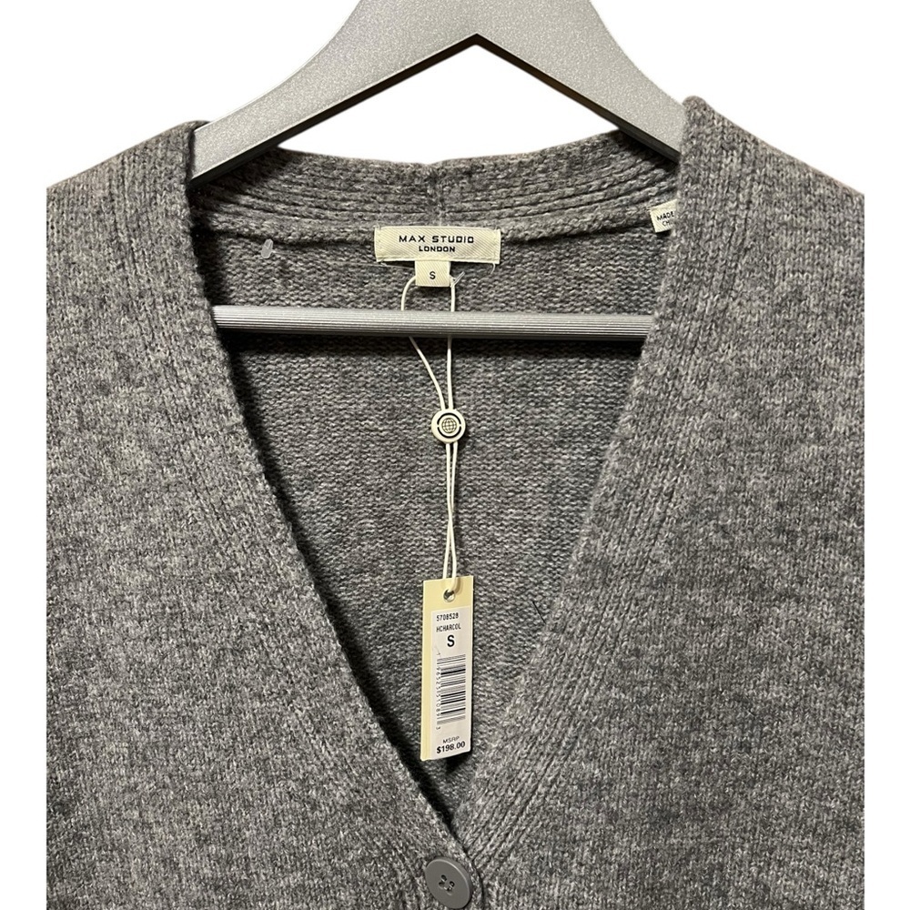 Max Studio Gray Cardigan – Small - Picture 4 of 5